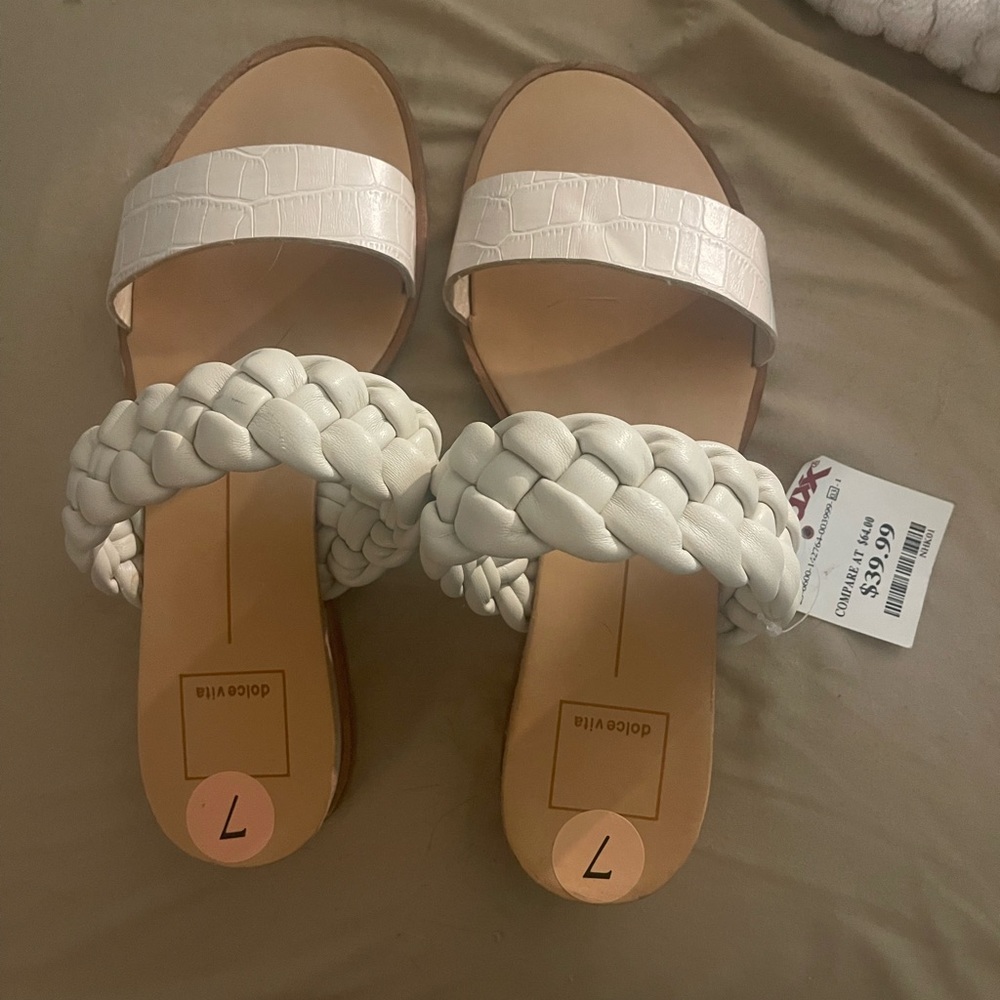 Women's Dolce Vita Rope Sandals White